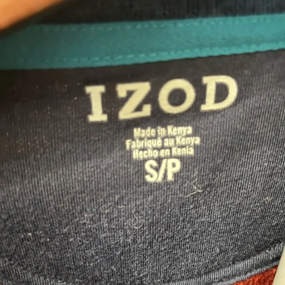 IZOD Red Zip Up Sweater - Small - Picture 4 of 4